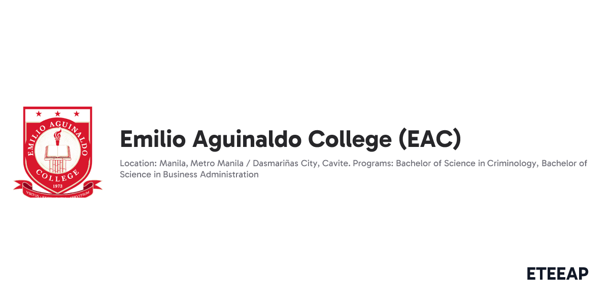 Emilio Aguinaldo College (EAC) | ETEEAP