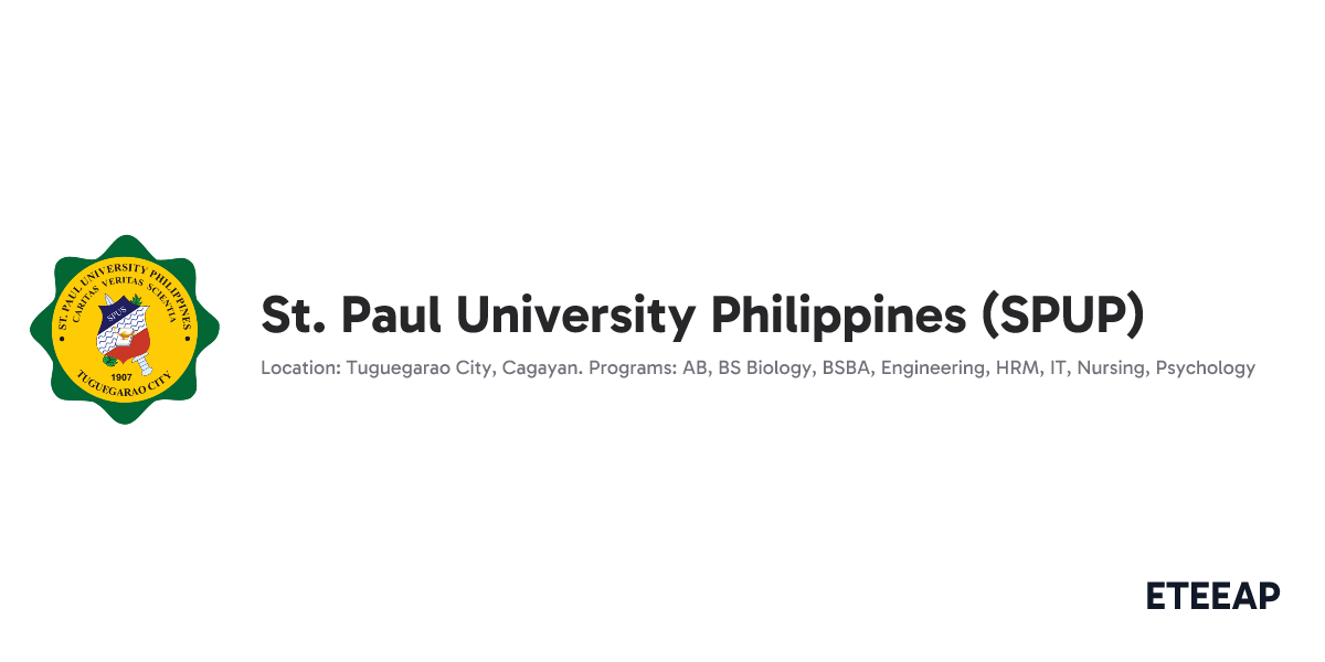Spup St. Paul University Philippines (SPUP) | ETEEAP